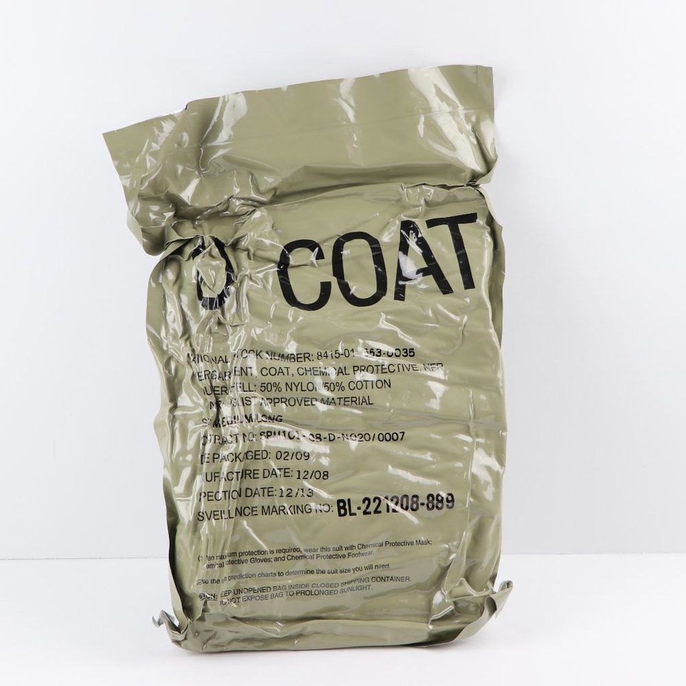 U Coat JSLIST Military Overgarment Coat Chemical Protective